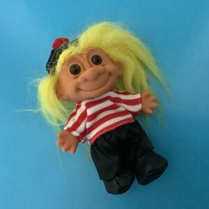 90s Russ Around the World French Troll Doll yellow hair